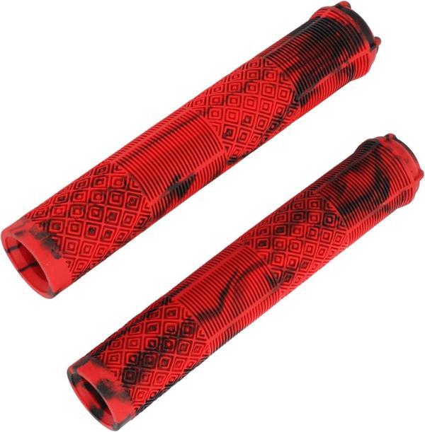 KENZE MTB Elcik Silikonlu Çift Renk Kaymaz Yapı 170 mm Bisiklet Elciği Kolay Kavrama Kırmızı - Image 1