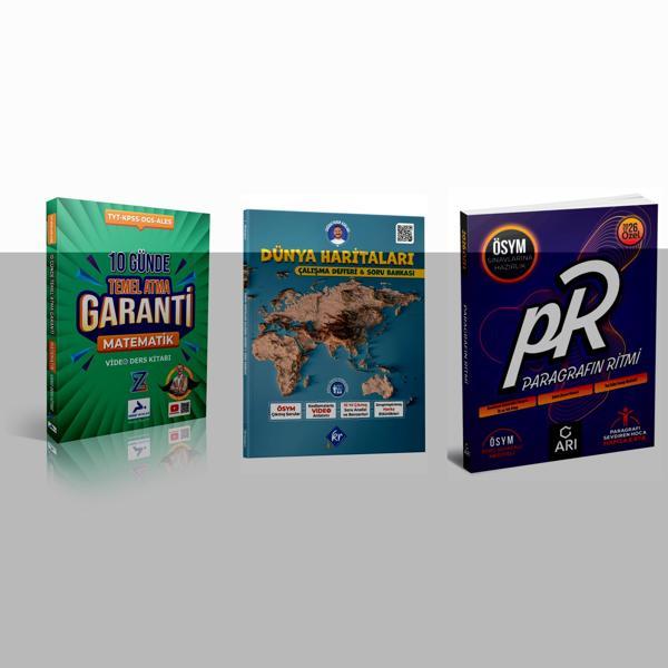 TYT paragrafın ritmi-paraf Z takım tyt matematik 10 günde temel atma garanti-kr akademi 3'lü set  - Arı Yayıncılık - Image 1