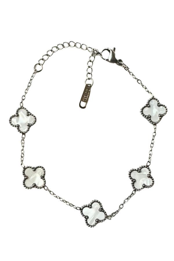 Uretti - Melik 9215 7865 Orta Boy Yonca Model Çelik Bileklik - Image 1