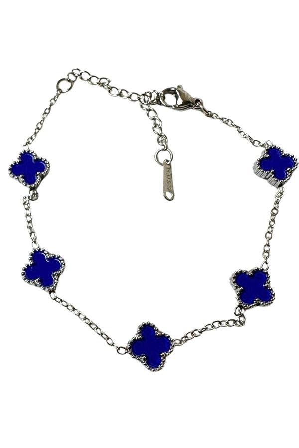 Uretti - Melik 9215 Mini Boy Yonca Model Çelik Bileklik - Image 1