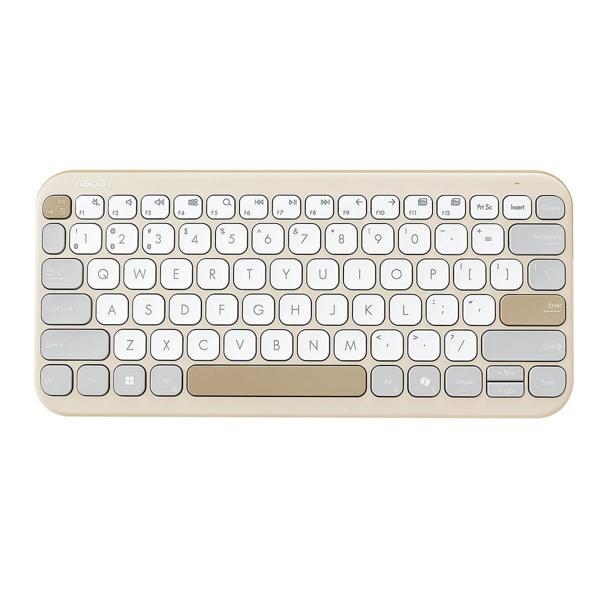 ASUS Marshmallow KW100 Bej Kablosuz Türkçe Mac Uyumlu Klavye - Image 1