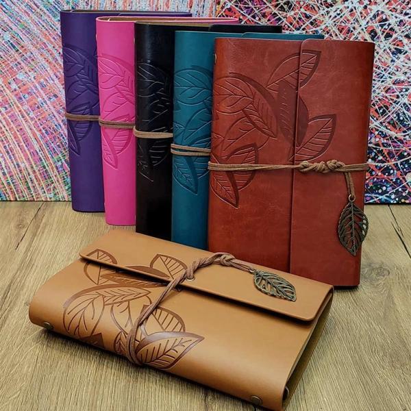 Yaprak Desenli Hatıra Defteri - Image 1