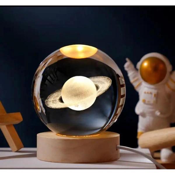 Galaksi Renk Değiştiren Işıklı Cam Küre 6cm - Image 1