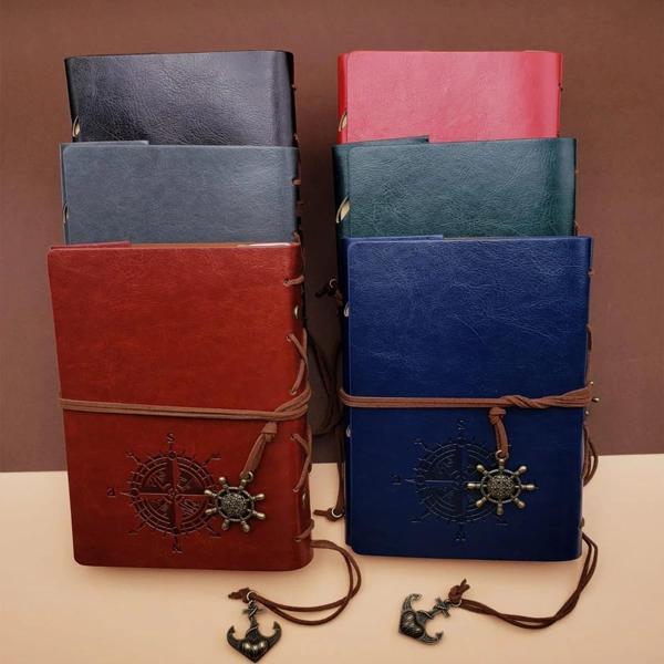 Deri Pusula Tasarımlı Defter - Image 1