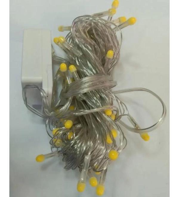 10m 100 Led Damla Uçlu Led Işık BEYAZ IŞIK Şeffaf Kablo - Image 1