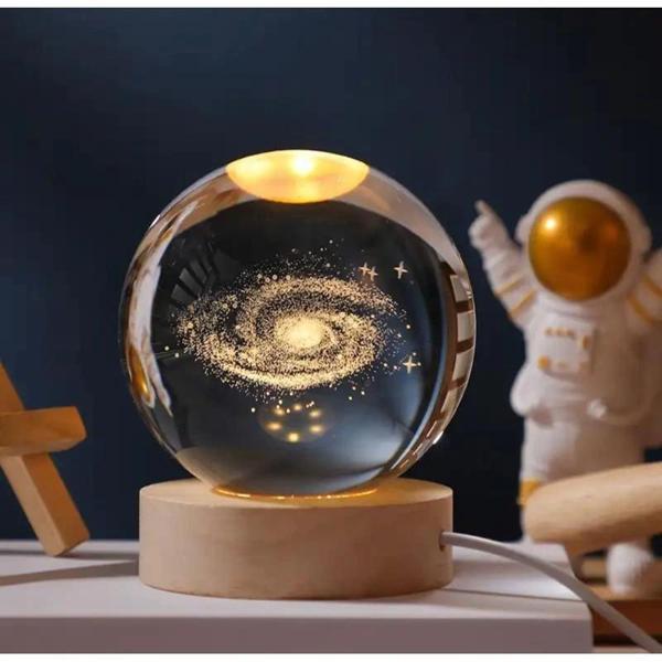 Samanyolu Renk Değiştiren Işıklı Cam Küre 6cm - Image 1