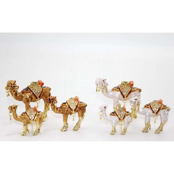 Taşlı 3'Lü Deve Figürü Biblo - Image 1