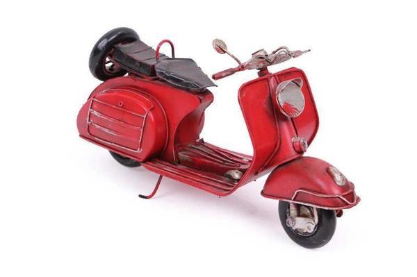 Dekoratif Metal Scooter Vintage Dekoratif Ev Ofis Hediyelik - Image 1