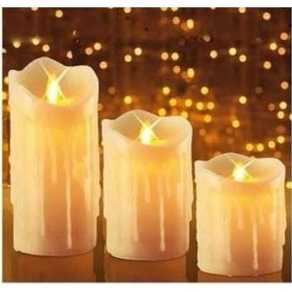 Alevsiz Titreyen Pilli Mum Seti 3'Lü - Image 1