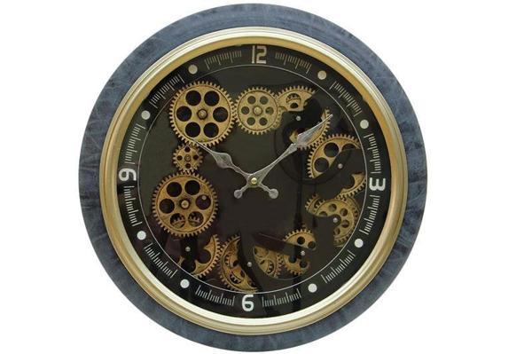 Saat Çarklı Duvar Saati Dekoratif Ev Ofis Hediyelik - Image 1