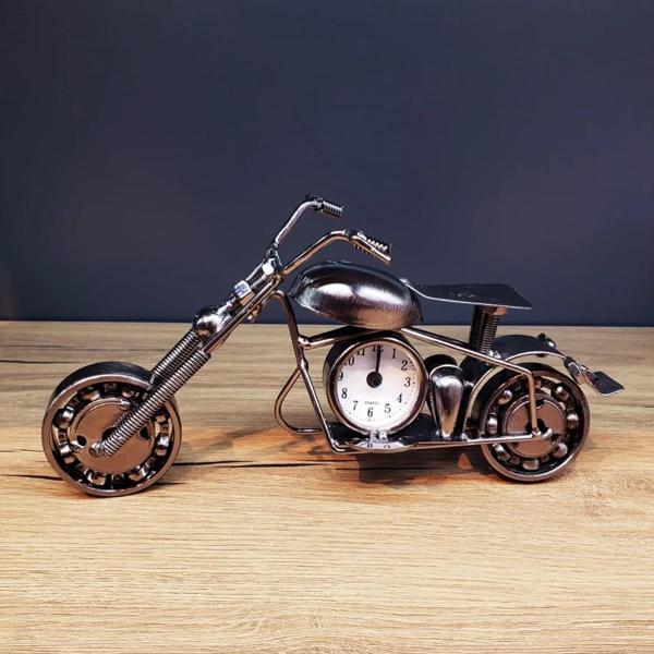 Masaüstü Dekoratif Metal Motor Saat - Image 1