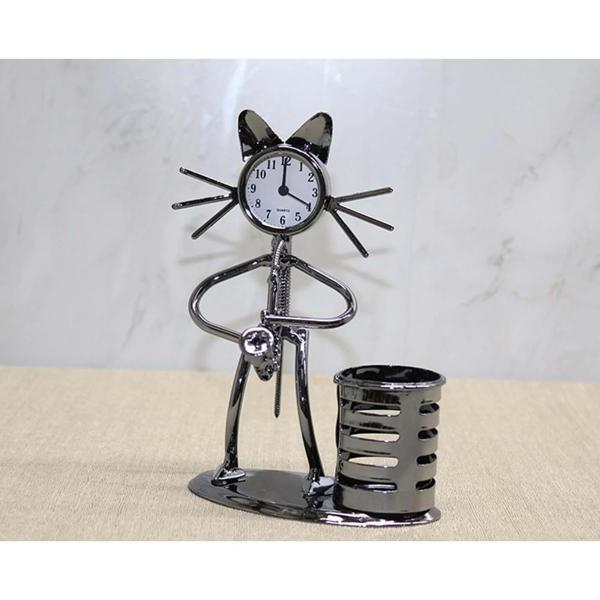 Kedi Müzisyen Saat Ve Kalemlik - Image 1