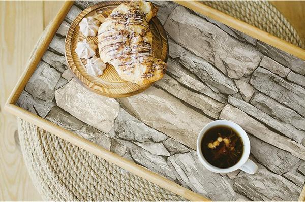 Kale Taş Duvar Desenli Kendinden Yapışkanlı 3D Duvar Raf Kapı Kaplama Kağıdı 3 Metre 60 Cm - Image 1