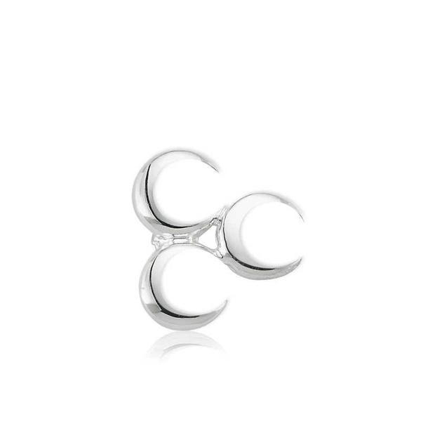 925 Ayar Gümüş Üç Hilal Rozet - Image 1