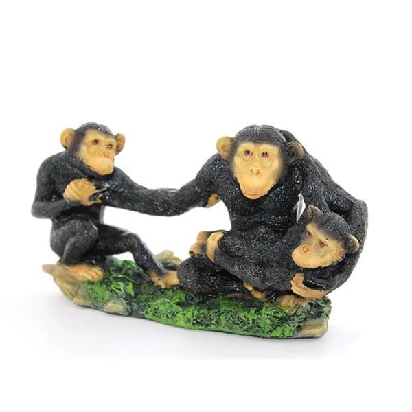 Polyester 3 Maymun Biblo Dekoratif Hediyelik - Image 1