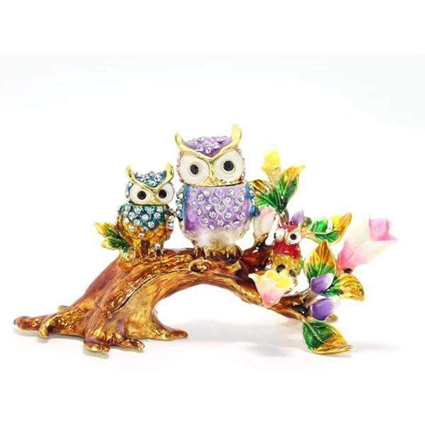 Dal Üstünde 3'Lü Baykuş Biblo - Image 1