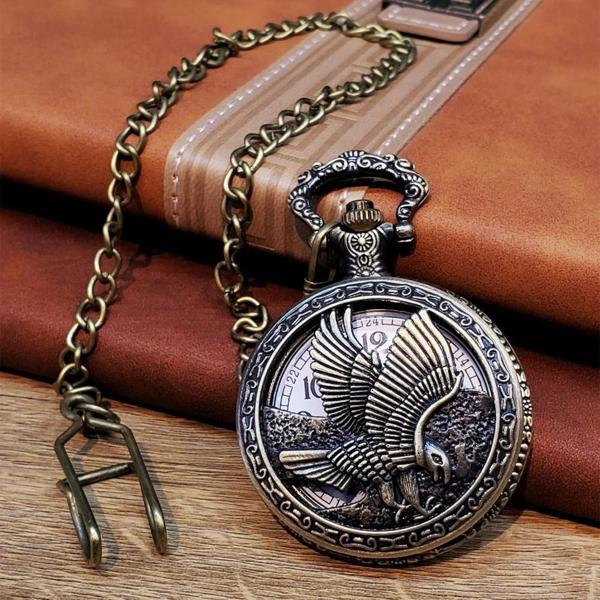 Kartal Tasarımlı Köstekli Saat - Image 1