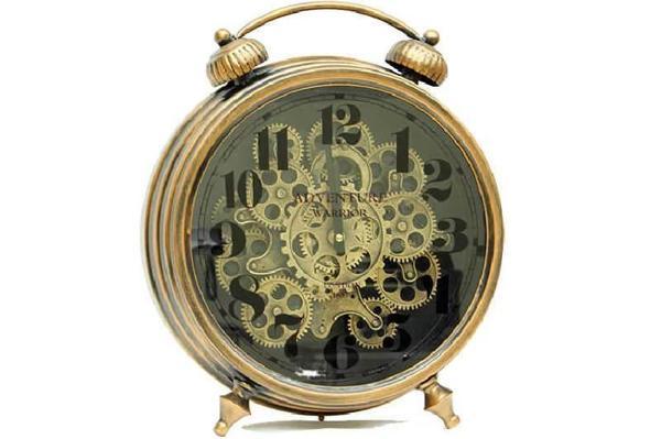 Saat Çarklı Masa Saati Dekoratif Ev Ofis Hediyelik - Image 1