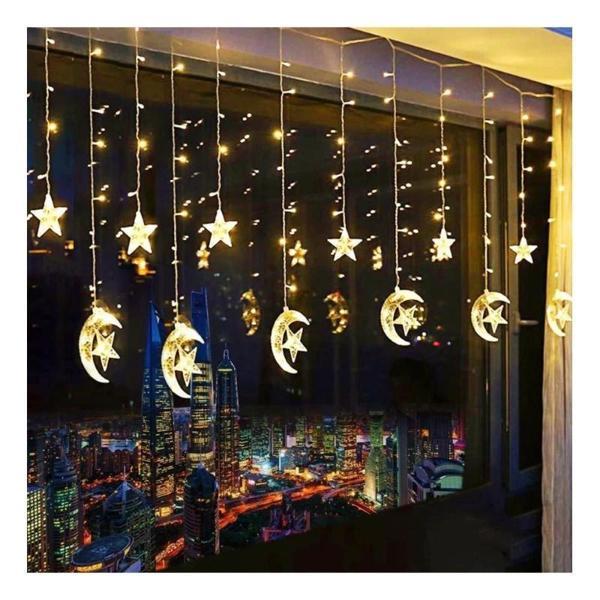 Ay Yıldız Perde Led Günışığı Fişli - Image 1