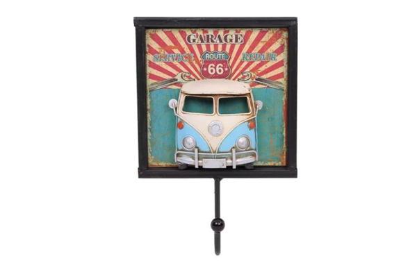 Dekoratif Metal Askı Minibüs Dekorlu Retro Askılık Hediyelik - Image 1