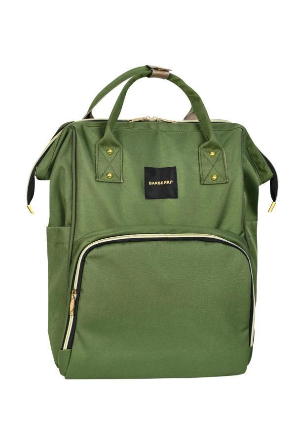 Çok Amaçlı Anne Bebek Bakım Sırt Çantası Klasik Yeşil - Image 1