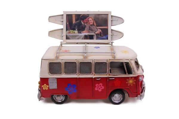 Dekoratif Metal Minibüs Çerçeveli Biblo Kumbaralı - Image 1