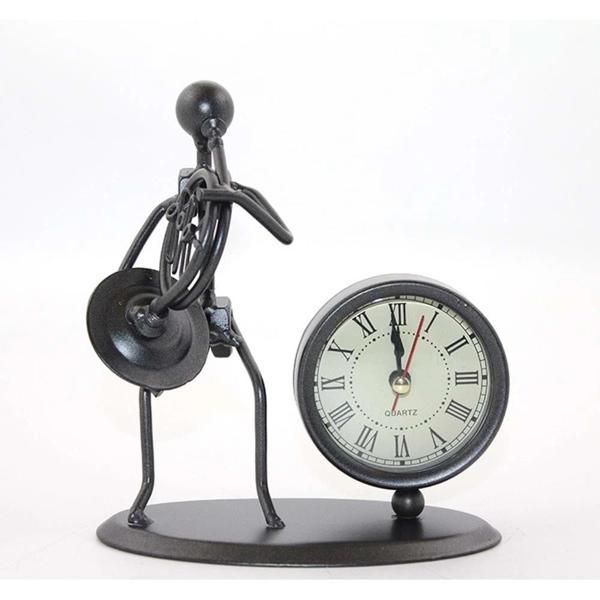 Metal Müzisyen Saat Dekoratif Hediyelik - Image 1