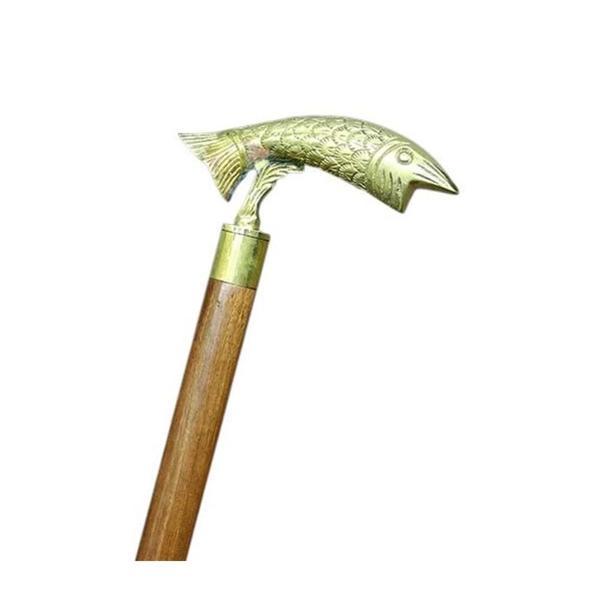 Pirinç Balık Tasarımı Baston - Image 1