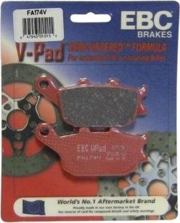 2013-2016 Yamaha Xj 6 Arka Fren Balatası Ebc Fa174V Yarı Sinterli - Image 1