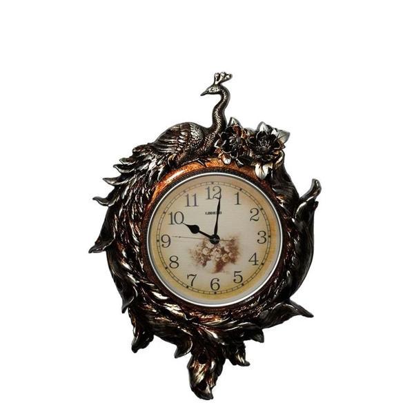 Duvara Asmalı Tavuskuşu Saat Dekoratif Hediyelik - Image 1