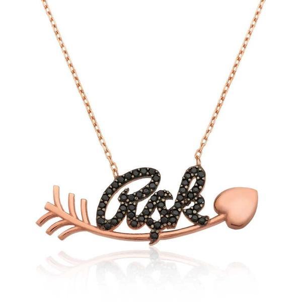 925 Ayar Gümüş Kalbe Giden Aşk Kadın Gümüş Kolye - Image 1