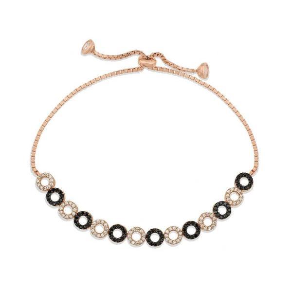 925 Ayar Gümüş Rose Halka Asansör Bileklik - Image 1