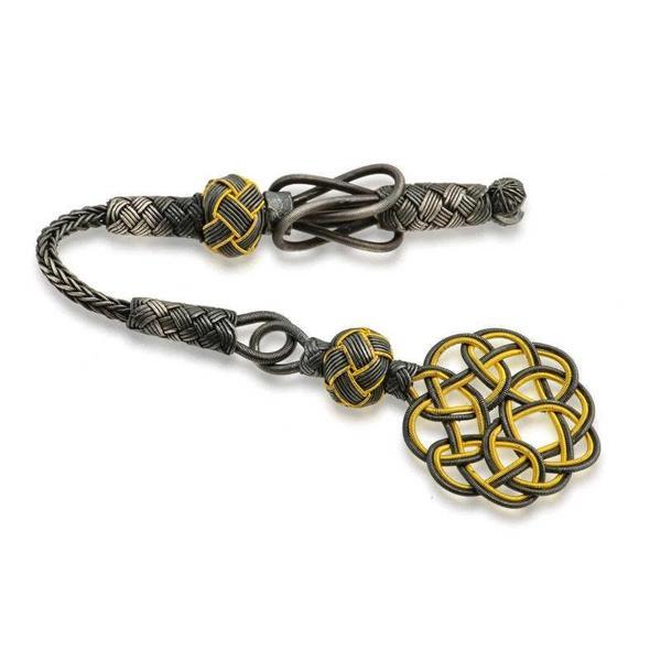 Gümüş Trabzon Örmesi Kazaz Tesbih Püskülü - Image 1