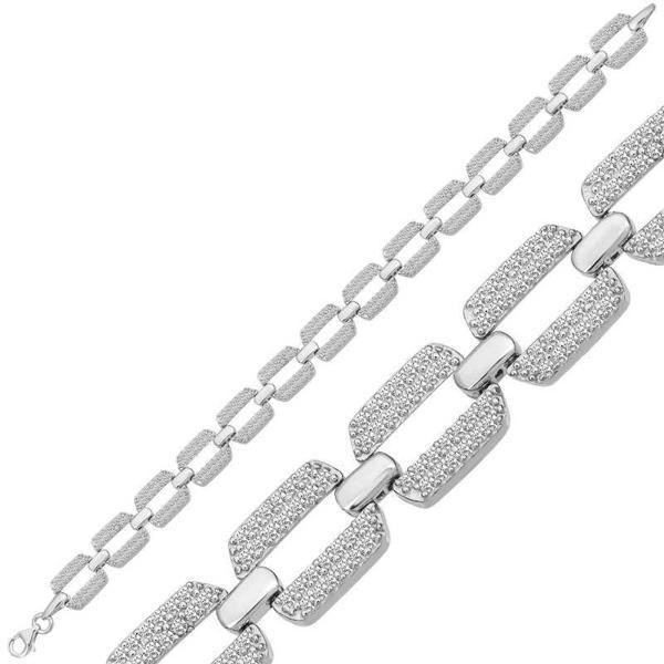 925 Ayar Gümüş Zirkon Taşlı Kadın Bileklik - Image 1