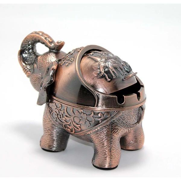 Metal Fil Figürlü Küllük Alk1656 Dekoratif Hediyelik - Image 1