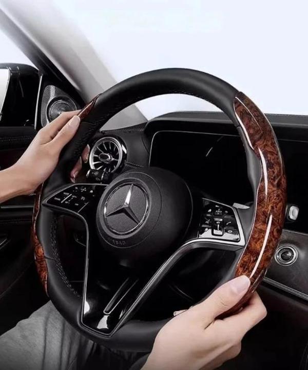 Ahşap Tasarımlı Direksiyon Simidi Koruma Kılıfı 2 li - Image 1