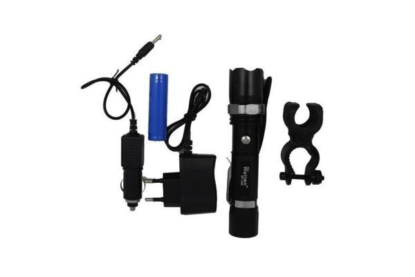 Zoomlu Şarjlı EL Feneri Ampul Ömrü 100000 Saat Kamp Fener Lamba - Image 1