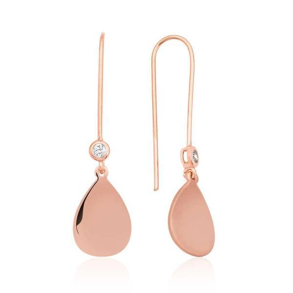 925 Ayar Gümüş Sallantılı Damla Küpe - Image 1