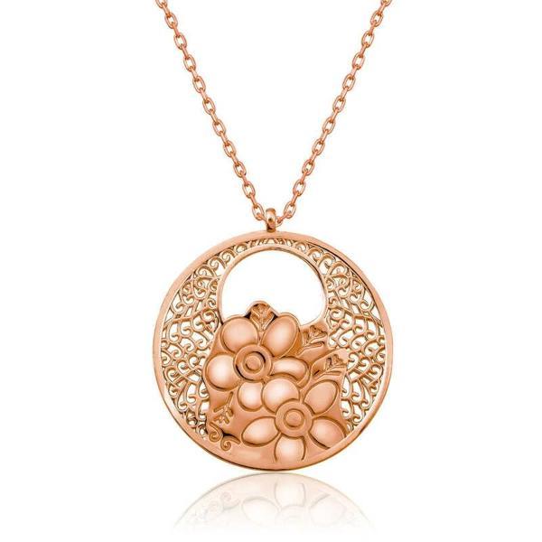 925 Ayar Gümüş Yaşam Çiçeği Gümüş Kolye - Image 1