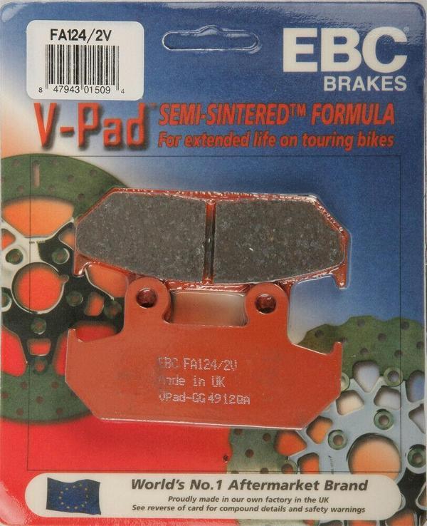 Ebc Fa124/2V 1991-1993 Honda XL 600 Transalp Uyumlu Ön Fren Balatası Yarı Sinterli Balata - Image 1