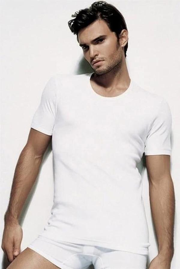 MDB Çift Kaplan 840 Bisiklet Yaka Ribana Atllet - Image 1