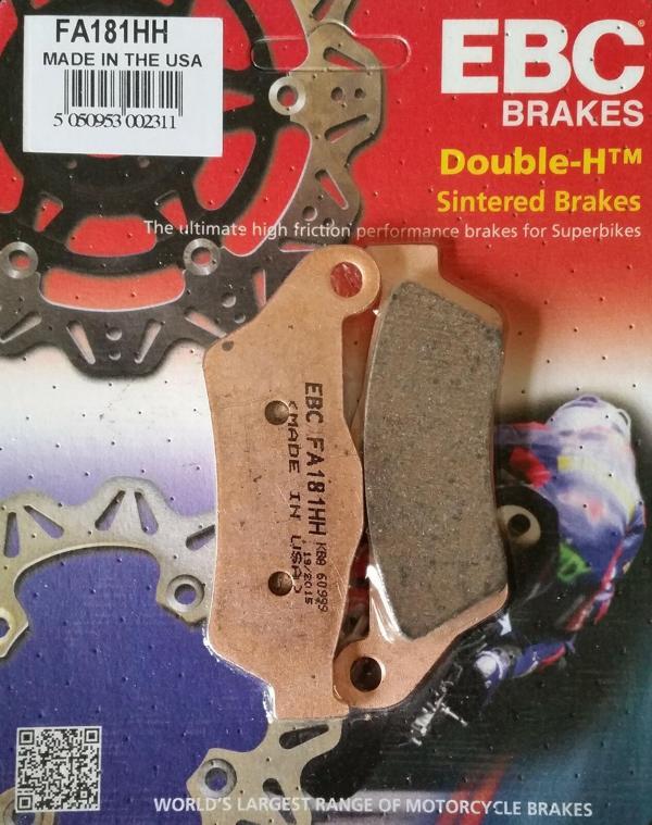 Ebc Fa181Hh 2021-2023 Ducati Multistrada V4 S Uyumlu Arka Fren Balatası Sinterli Balata - Image 1