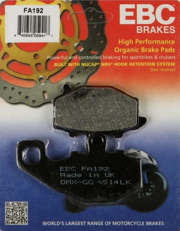 Ebc Fa192 2003-2006 Kawasaki Z 1000 Uyumlu Arka Fren Balatası Organik Balata - Image 1