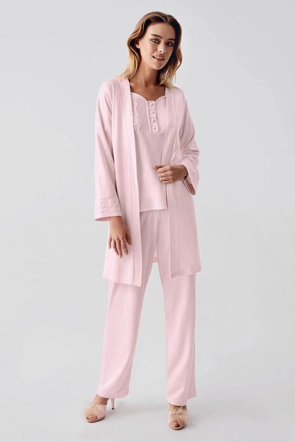 MDB Freshness 321 Kadın Sabahlıklı Pijama Takımı - Image 1