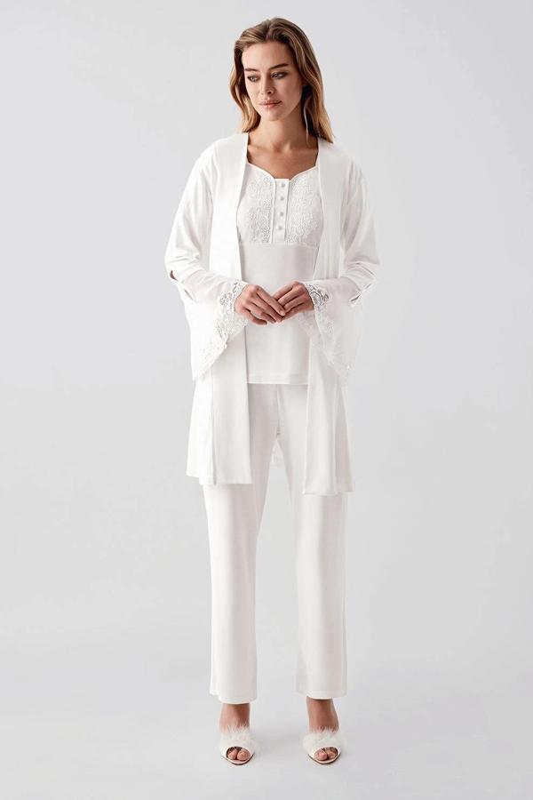 MDB Freshness 322 Kadın Sabahlıklı Pijama Takımı - Image 1