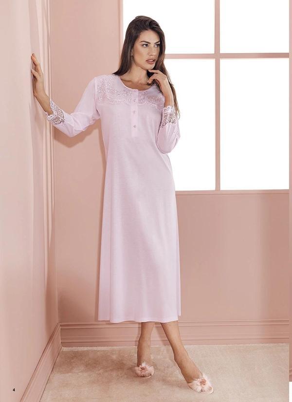 MDB Espuar 737 Penye Uzun Gecelik Sabahlık Takım - Image 1