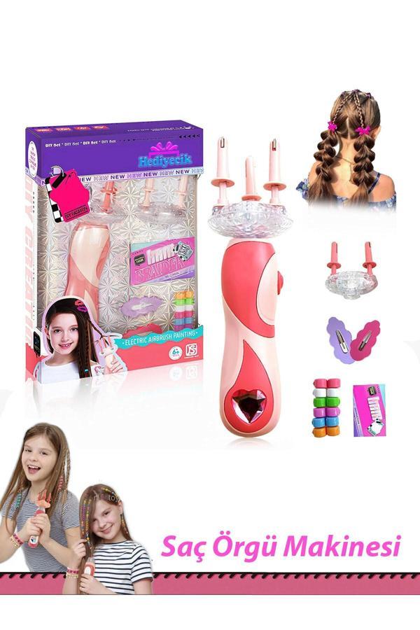 Otomatik Saç Örgü Makinesi (Kız Çocuk Kuaför Oyuncak Seti) / KSY934 - Image 1