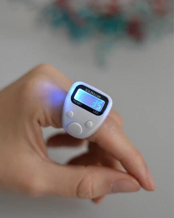 Mini Işıklı Zikirmatik Beyaz - Image 1