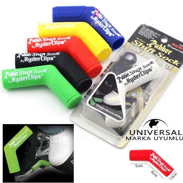 Motosiklet Vites Çorabı/Ayakkabı Koruma Pedi Rubber Turuncu Renk - Image 1