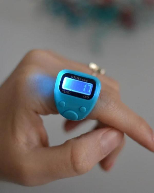 Mini Işıklı Zikirmatik Açık Mavi - Image 1